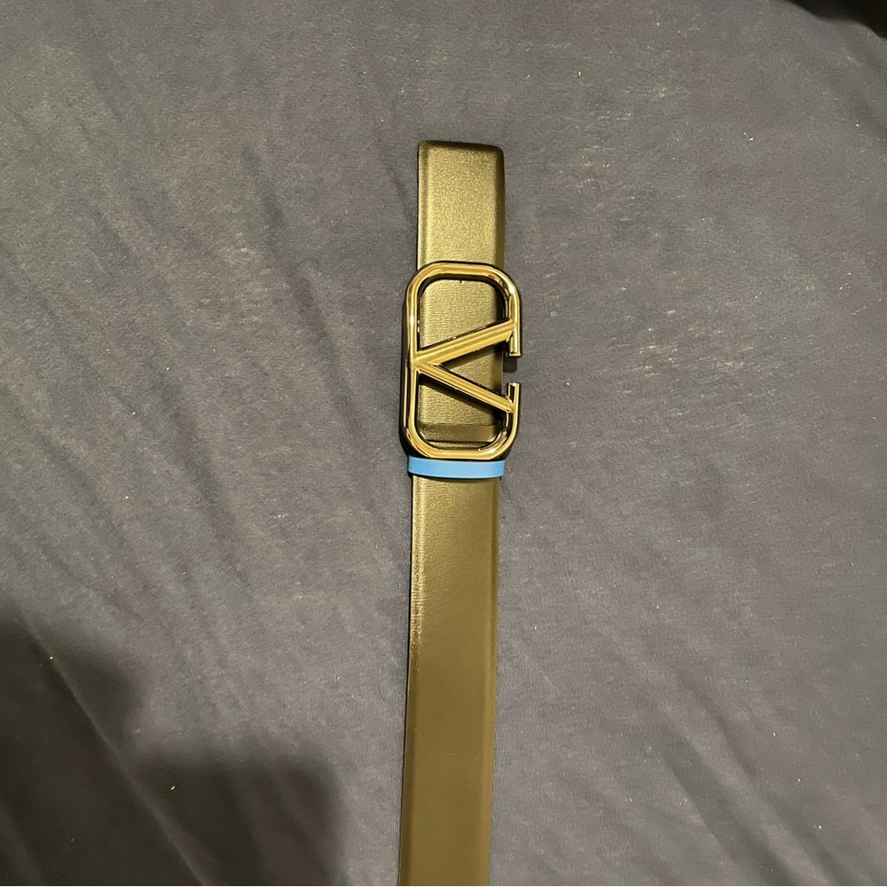 Valentino Belt- Black & Blue- Size 34